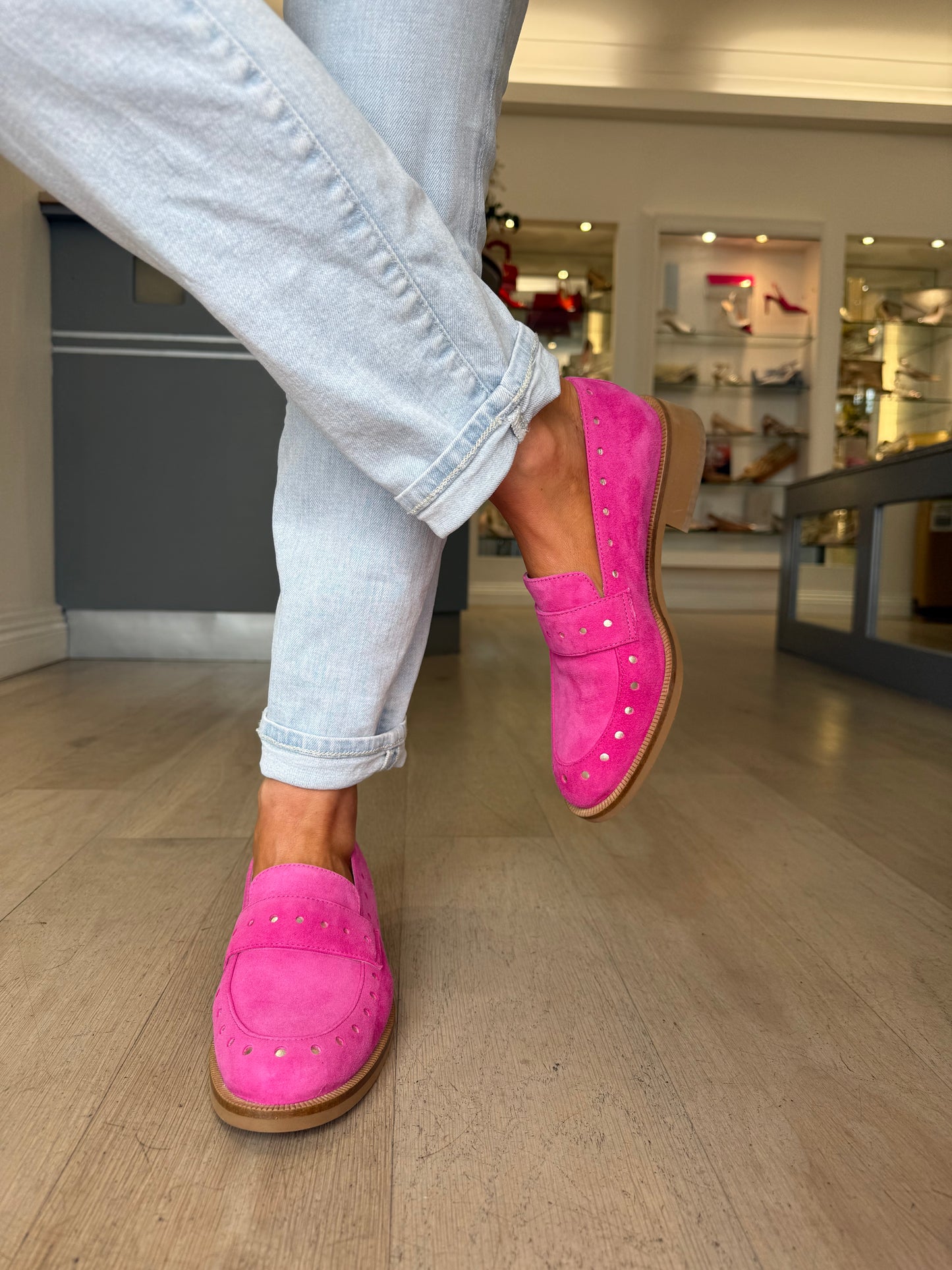 Marco Moreo - Hot Pink Suede Loafers