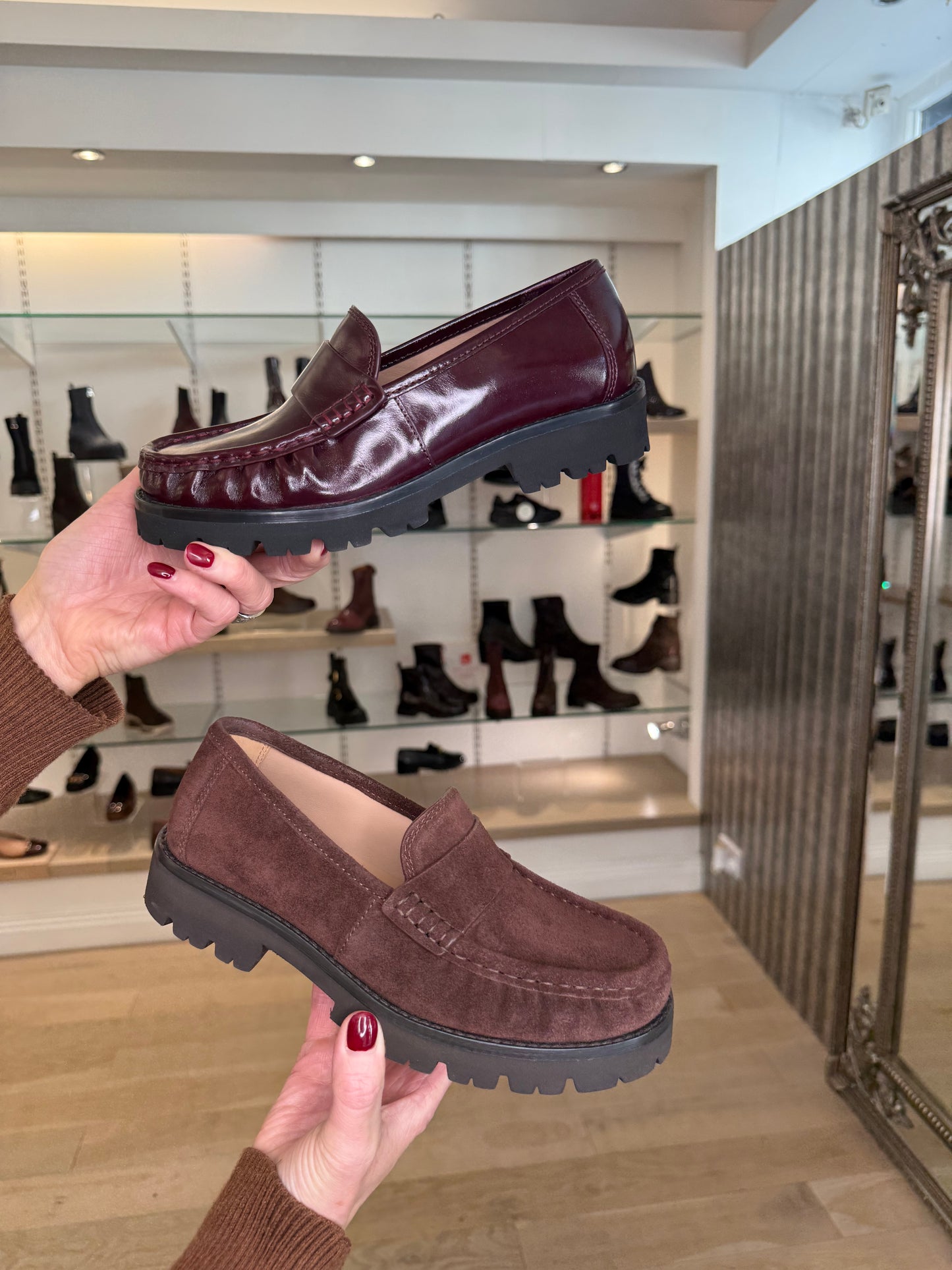Unisa - Rich Wine Leather Slip On Loafer