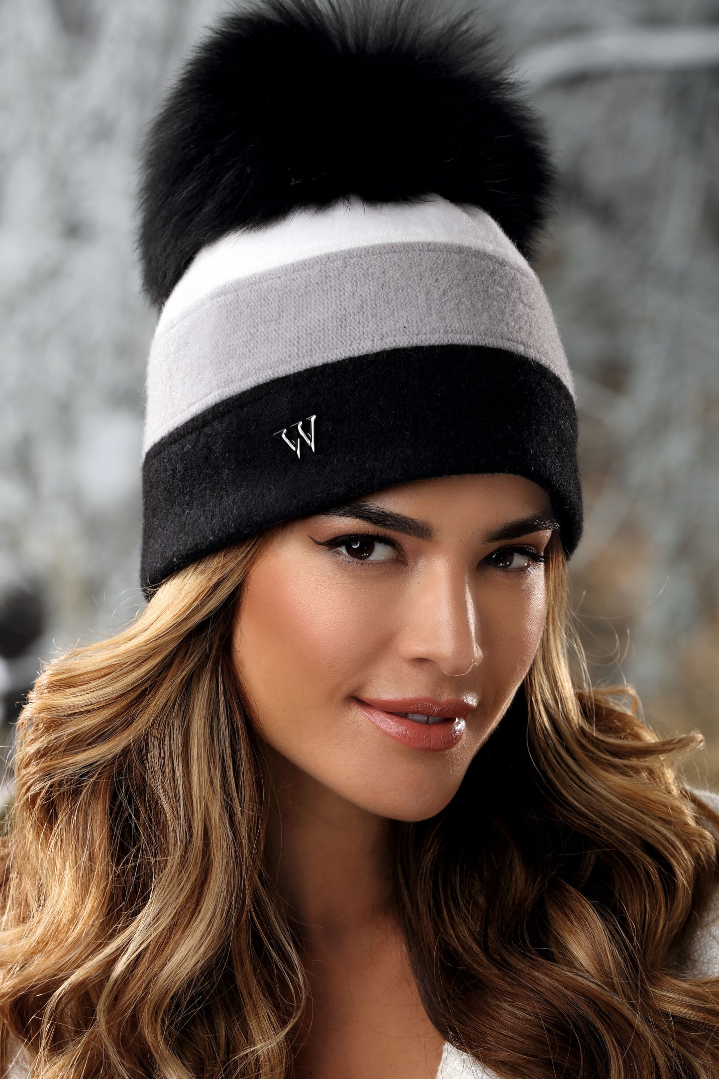 Willi Hat - Bovia Striped Pompom Hat