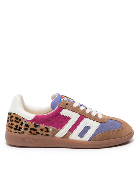 Back 70 - Squid Purple/Pink Suede Mix Tan Trainer