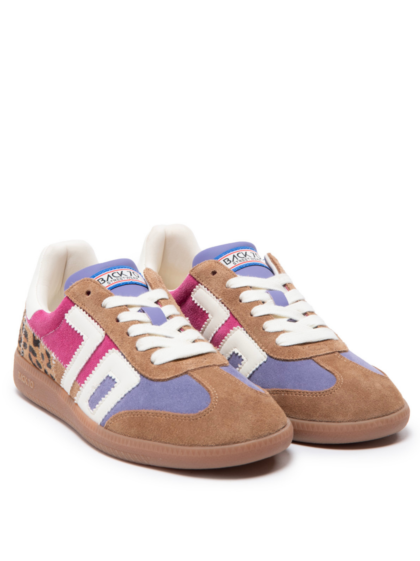 Back 70 - Squid Purple/Pink Suede Mix Tan Trainer