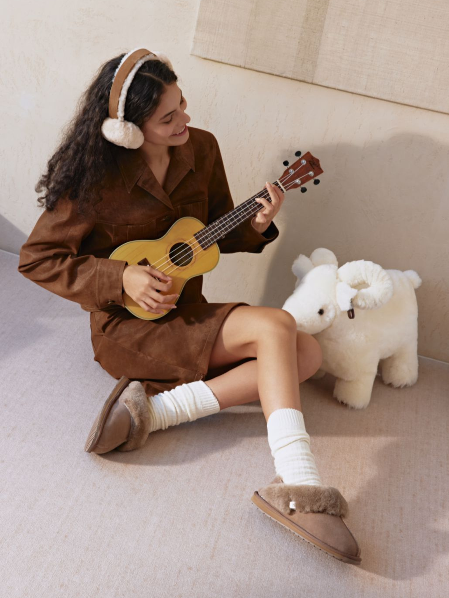 Emu Australia - Platinum Balzary Mushroom Slipper