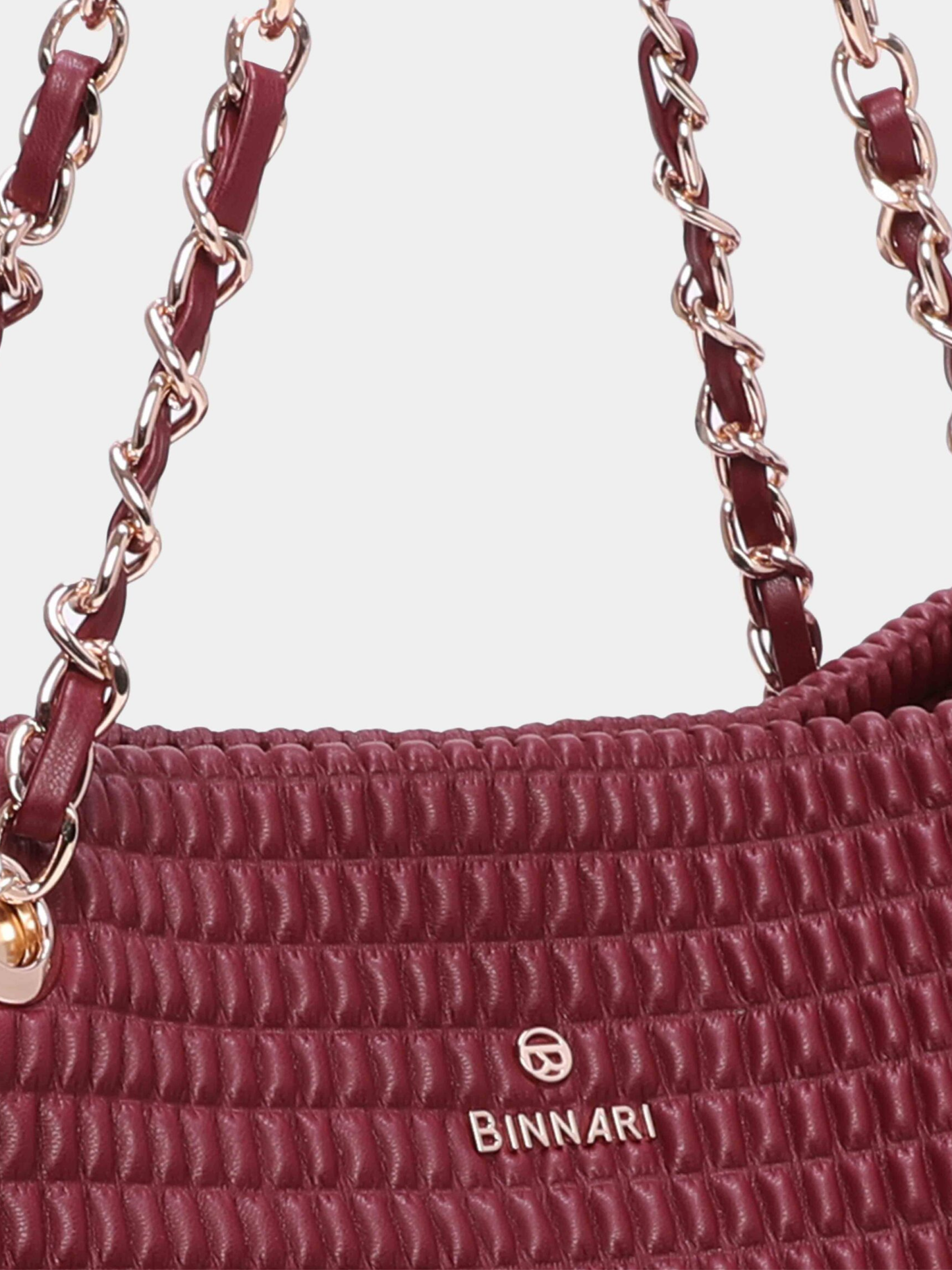 Binnari - Patty Bordeaux Large Two Handle Bag