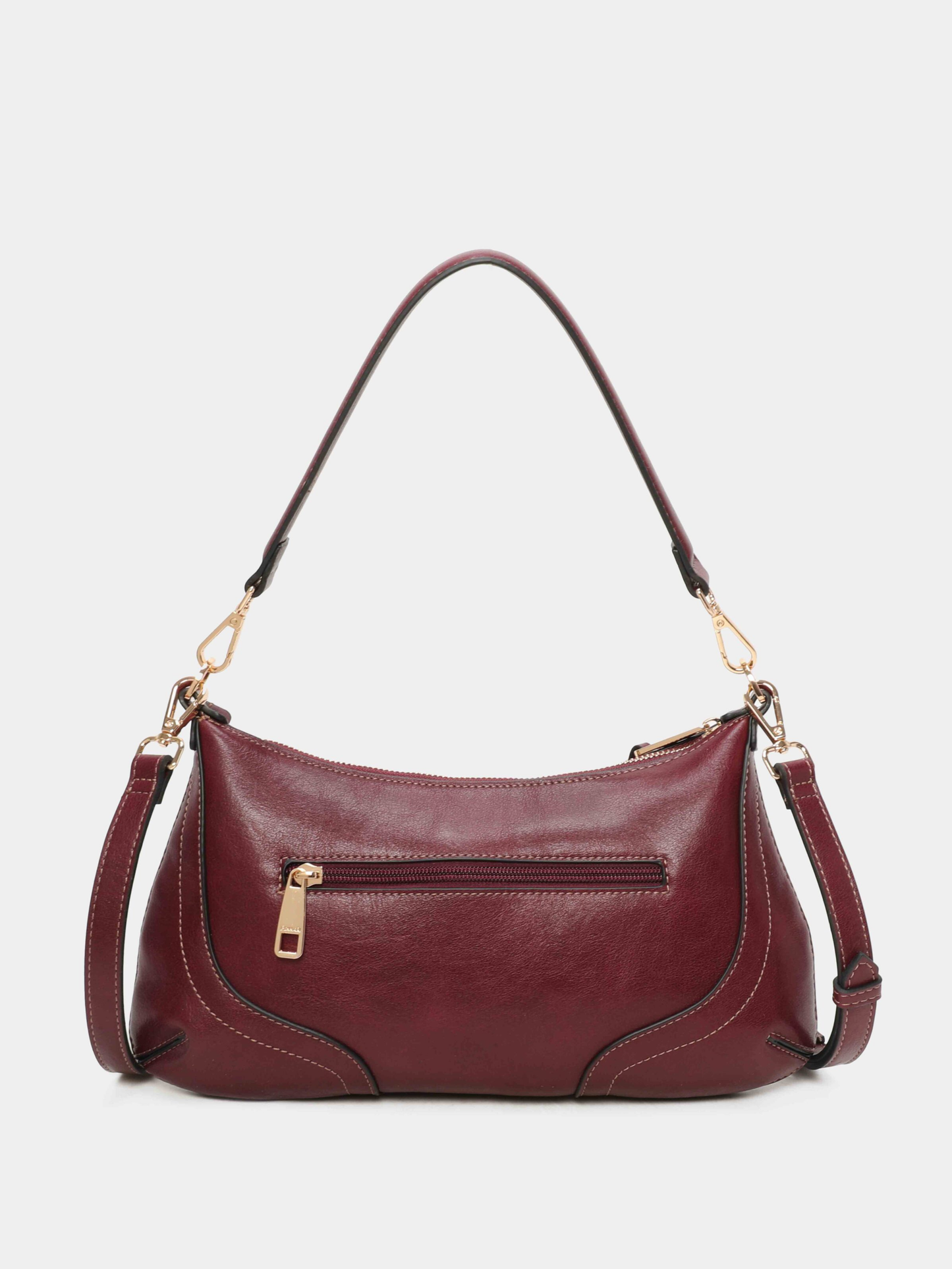 Binnari - Fanny Small Bordeaux Shoulder Bag