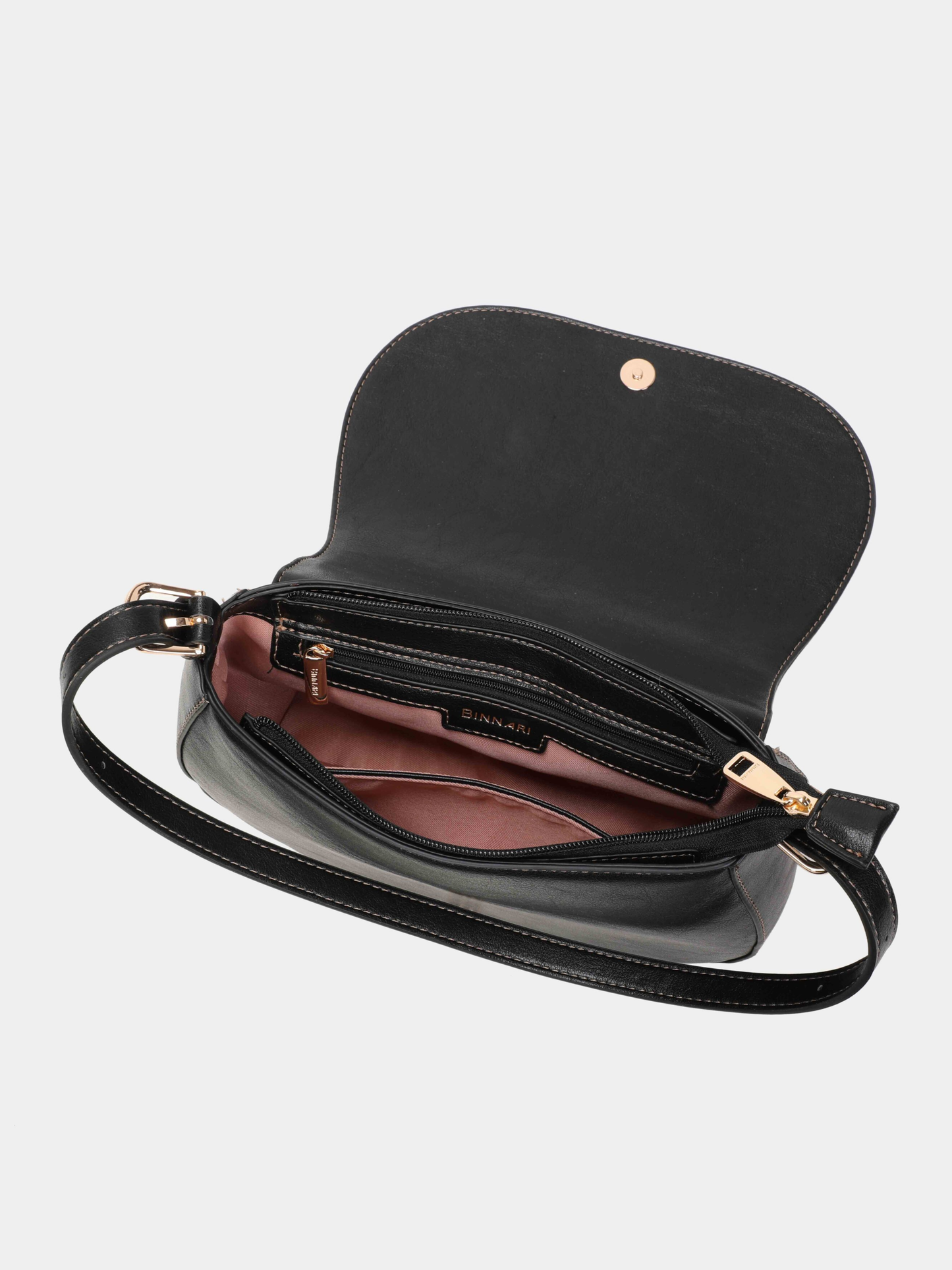Binnari - Fanny Small Black Satchel Shoulder Bag