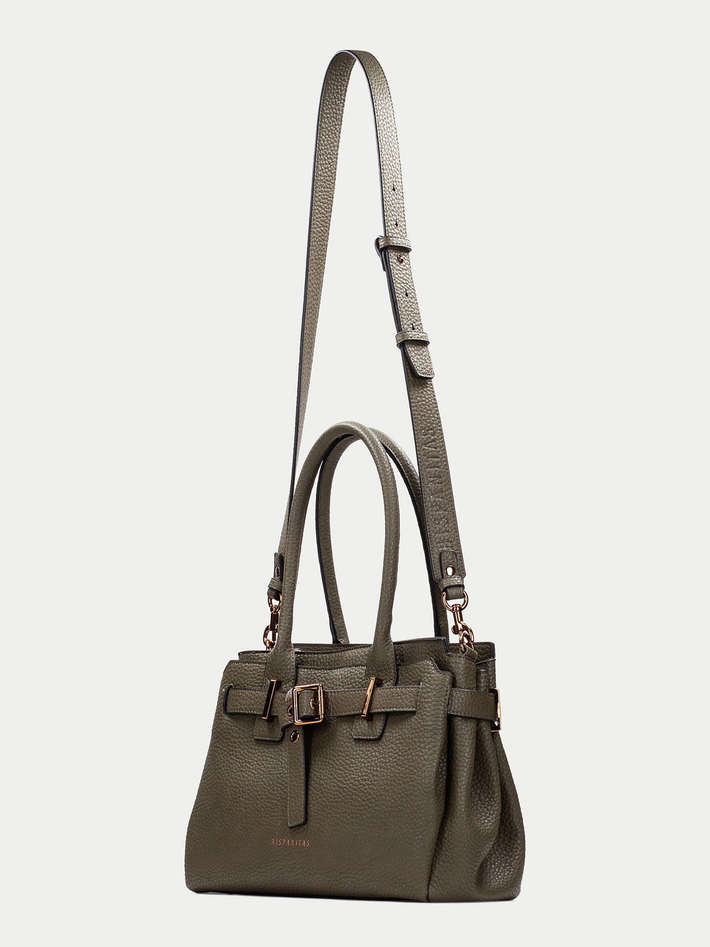 Hispanitas -Army Green Tote Bag With Rose gold Hardware