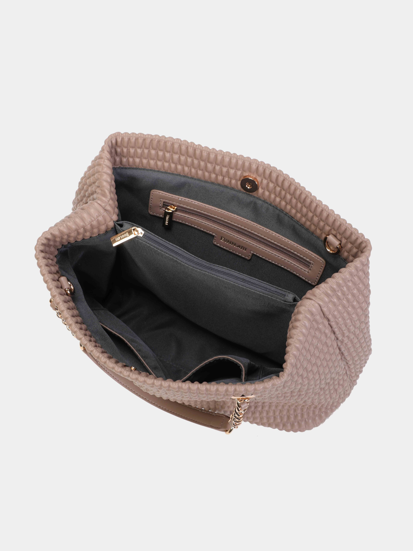 Binnari - Patty Taupe Large Two Handle Bag