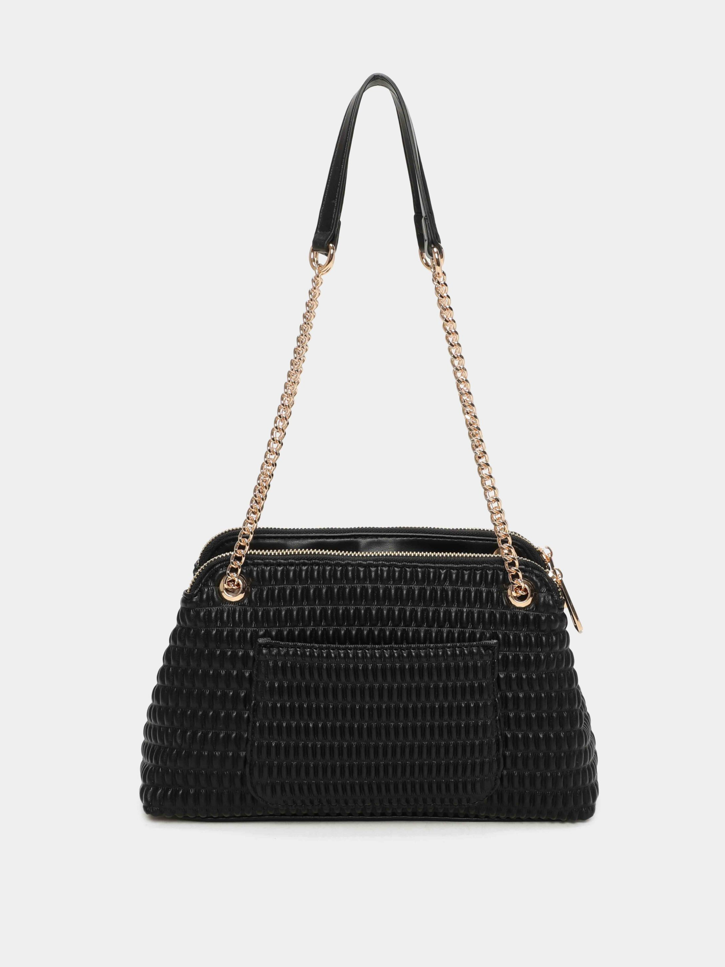 Binnari - Patty Black 2 Zip Shoulder Bag