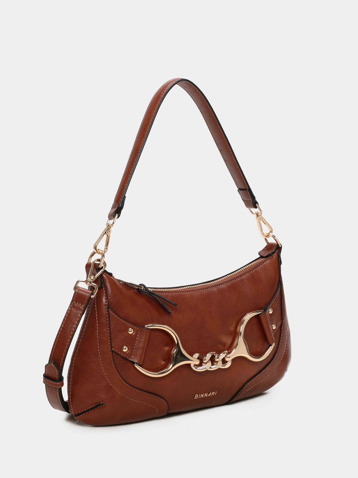 Binnari - Fanny Small Tan Shoulder Bag