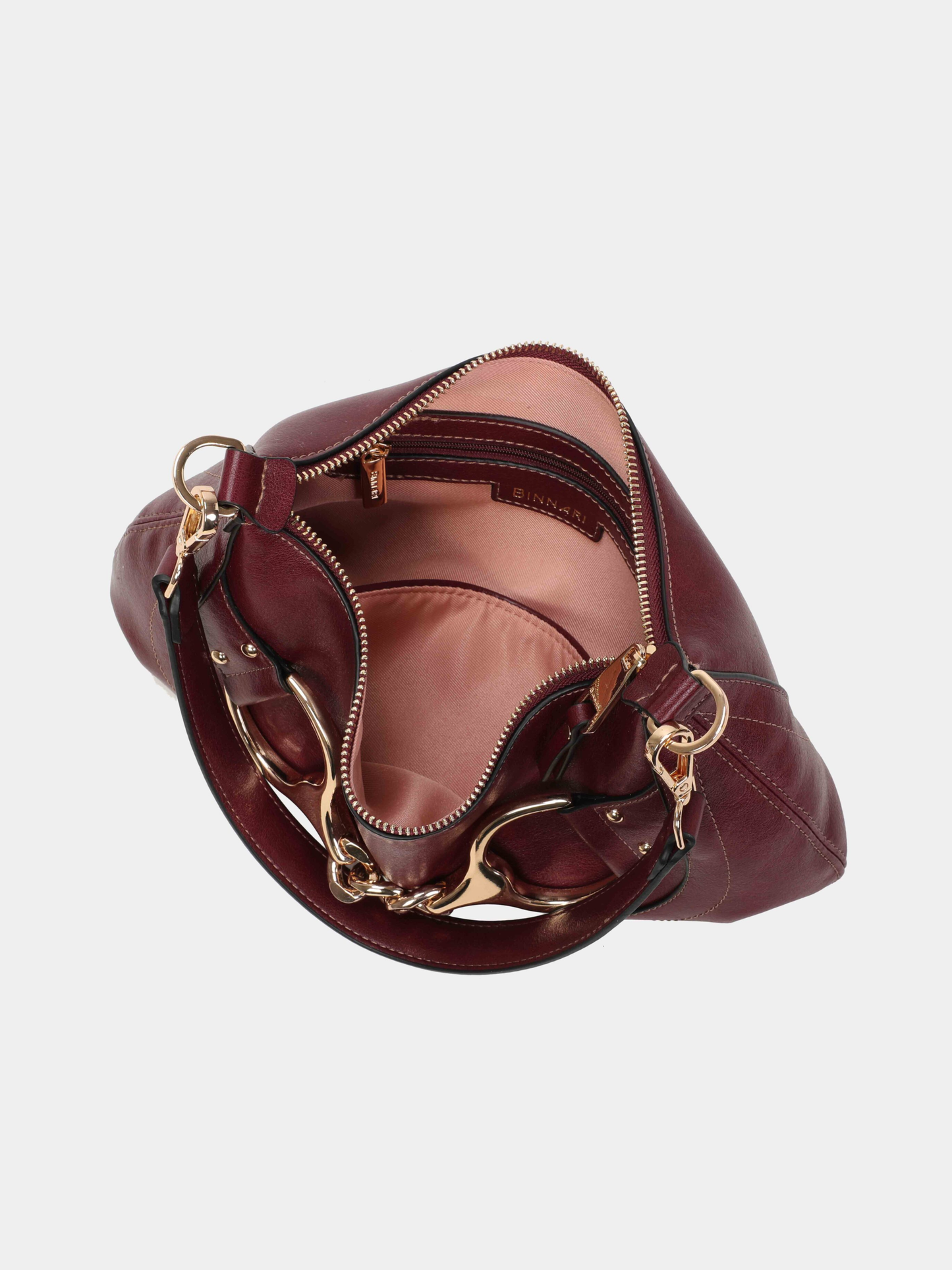 Binnari - Fanny Small Bordeaux Shoulder Bag