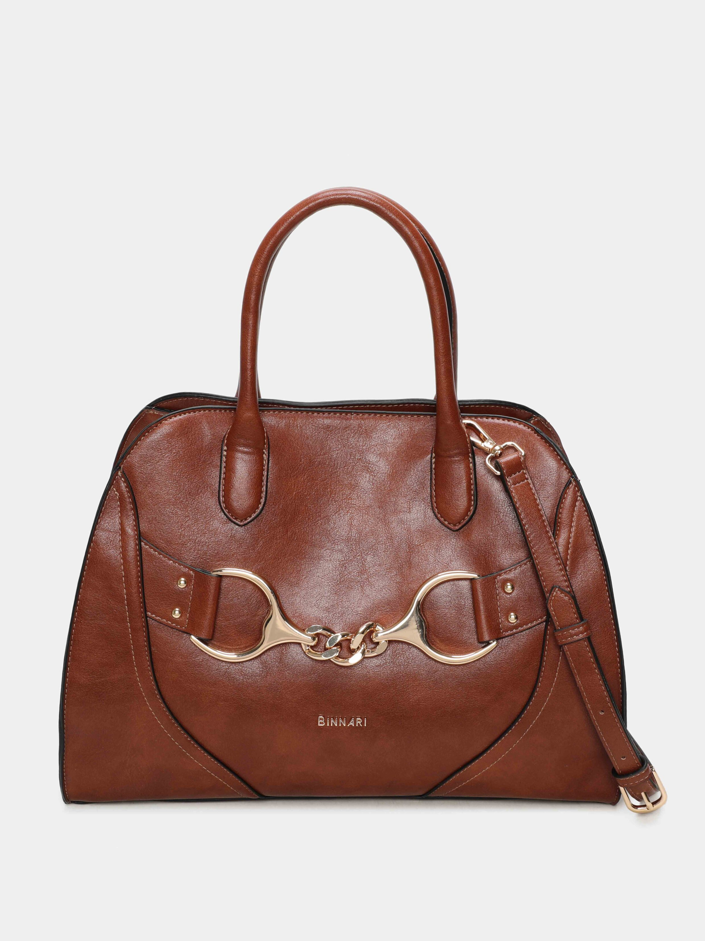 Binnari - Fanny Large Tan Handbag
