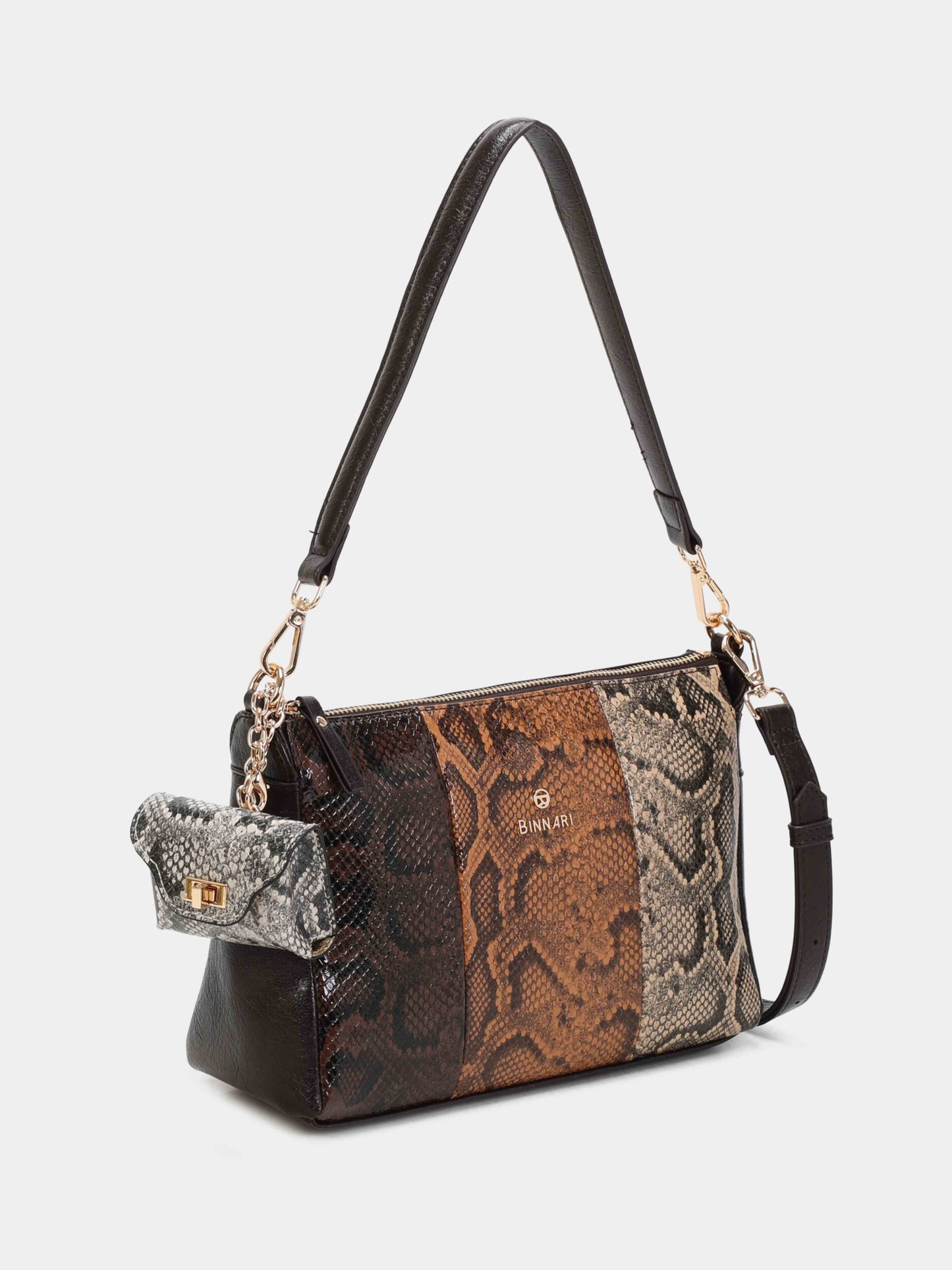 Binnari - Levy Multi Brown Shoulder Bag