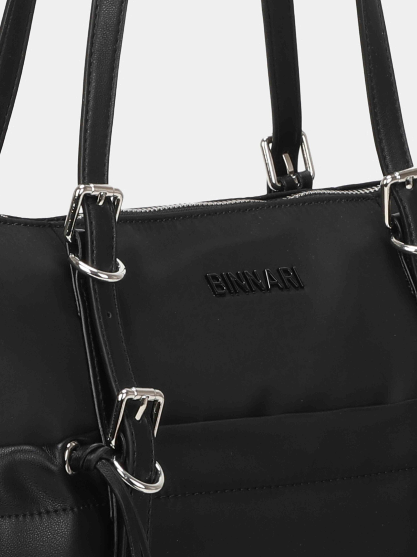 Binnari - Elodi Black Large Shopper Tote Bag