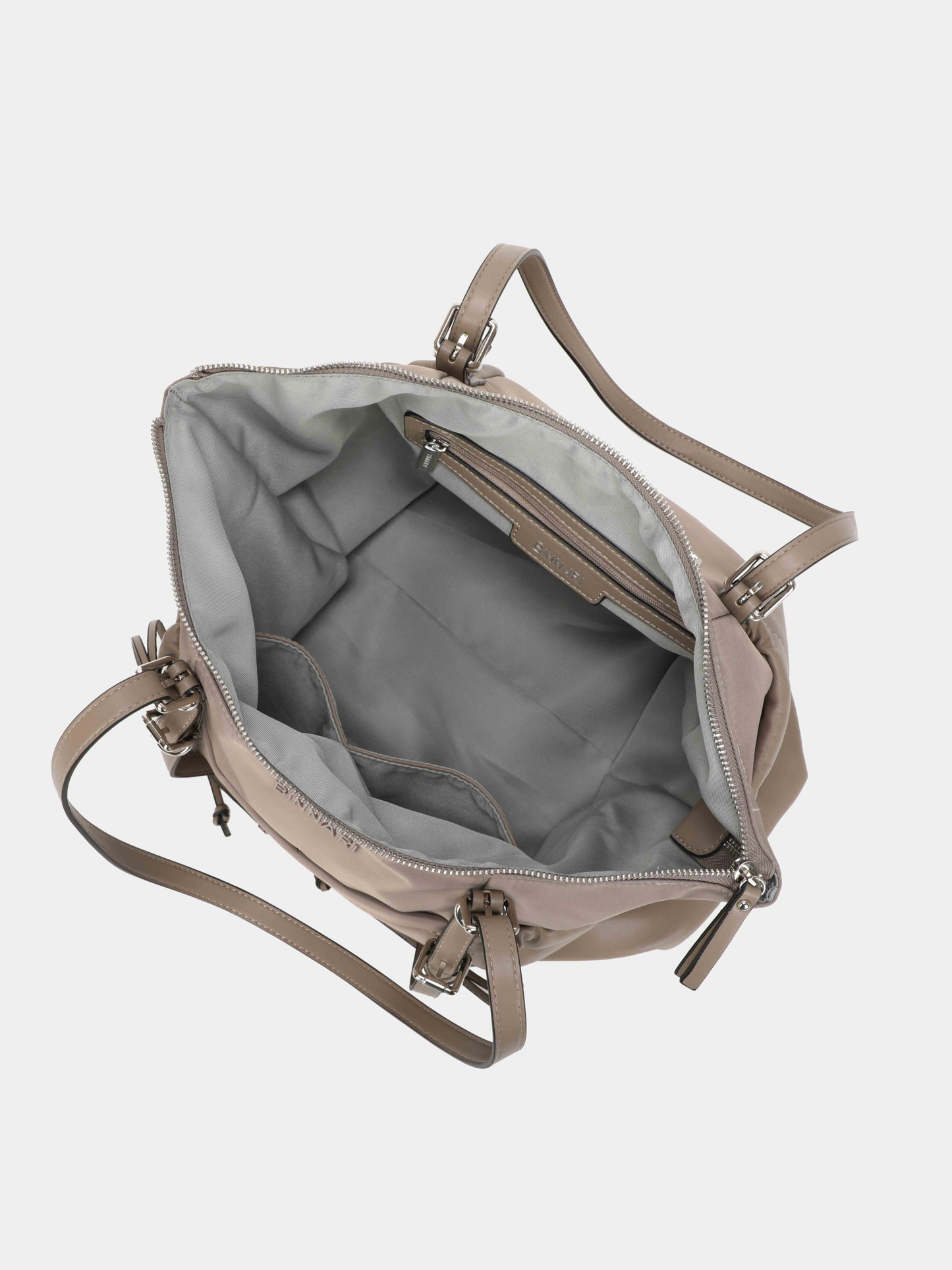 Binnari - Elodi Taupe Large Shopper Tote Bag