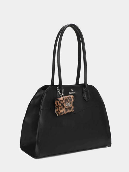 Binnari - Glen Black Large Two Handle Bag