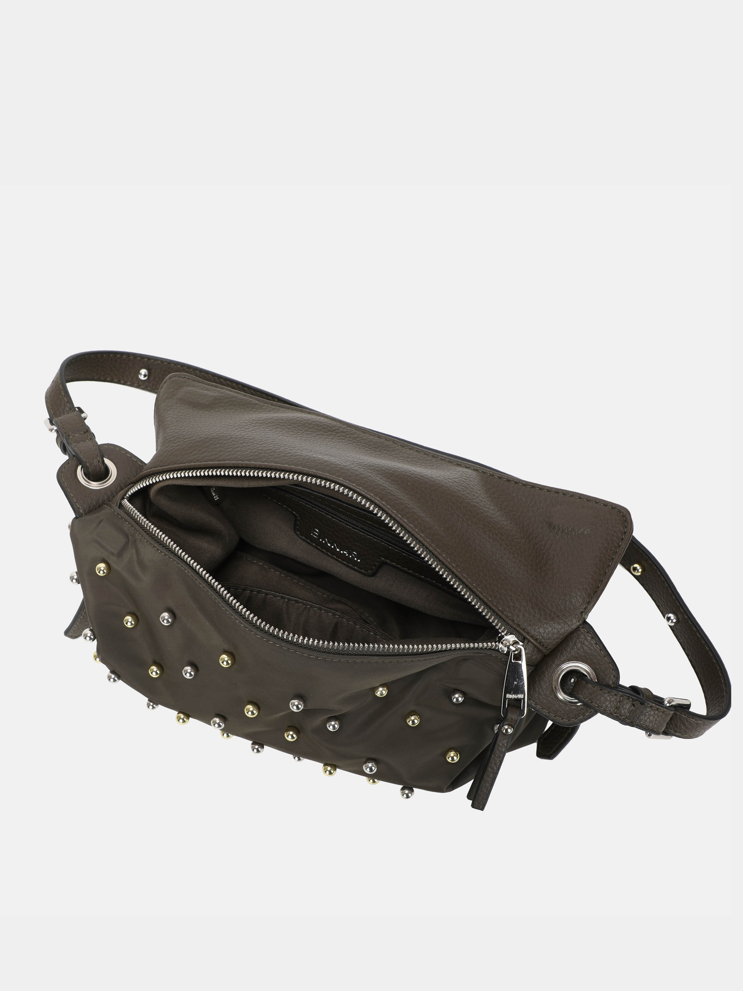 Binnari - Genie Khaki Stud Shoulder Bag