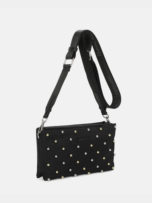 Binnari - Black Stud Shoulder Bag