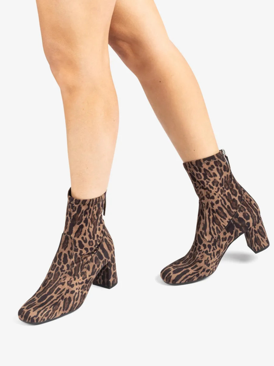 Unisa -Leopard Print Block Heel Boot