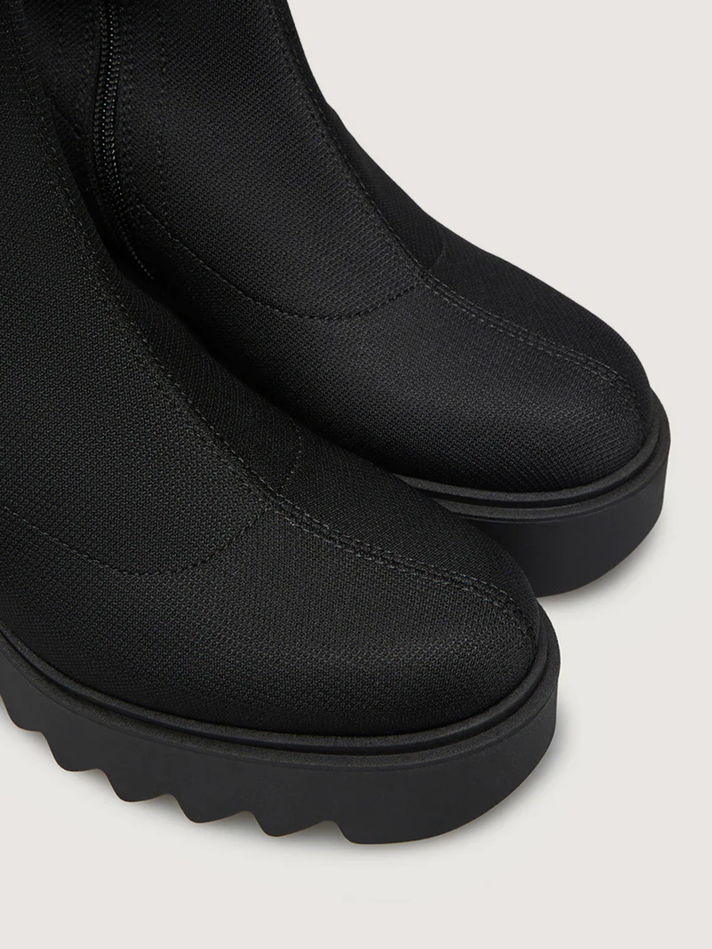 Marco Moreo - Long Black Fabric Platform Boot