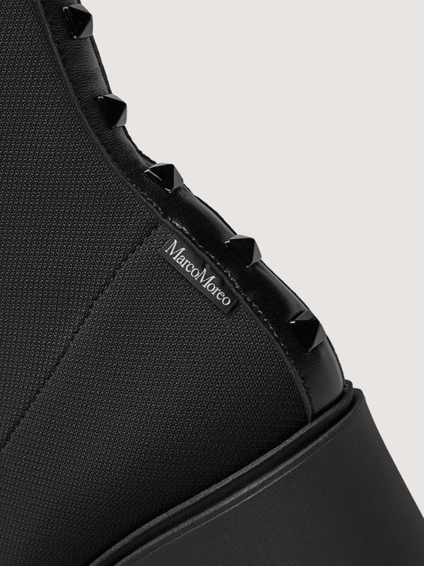 Marco Moreo - Long Black Fabric Platform Boot