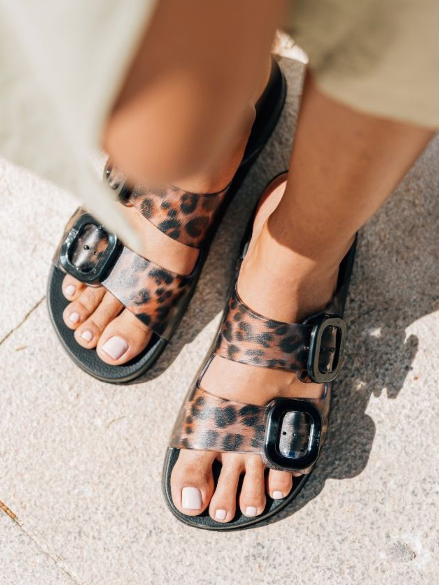 Igor - Habana Brillo Leo Leopard Print 2 Strap Slider