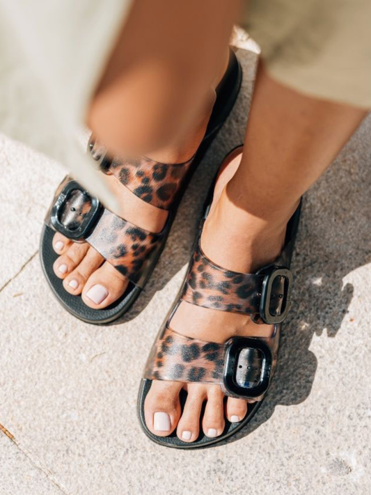 Igor - Habana Brillo Leo Leopard Print 2 Strap Slider