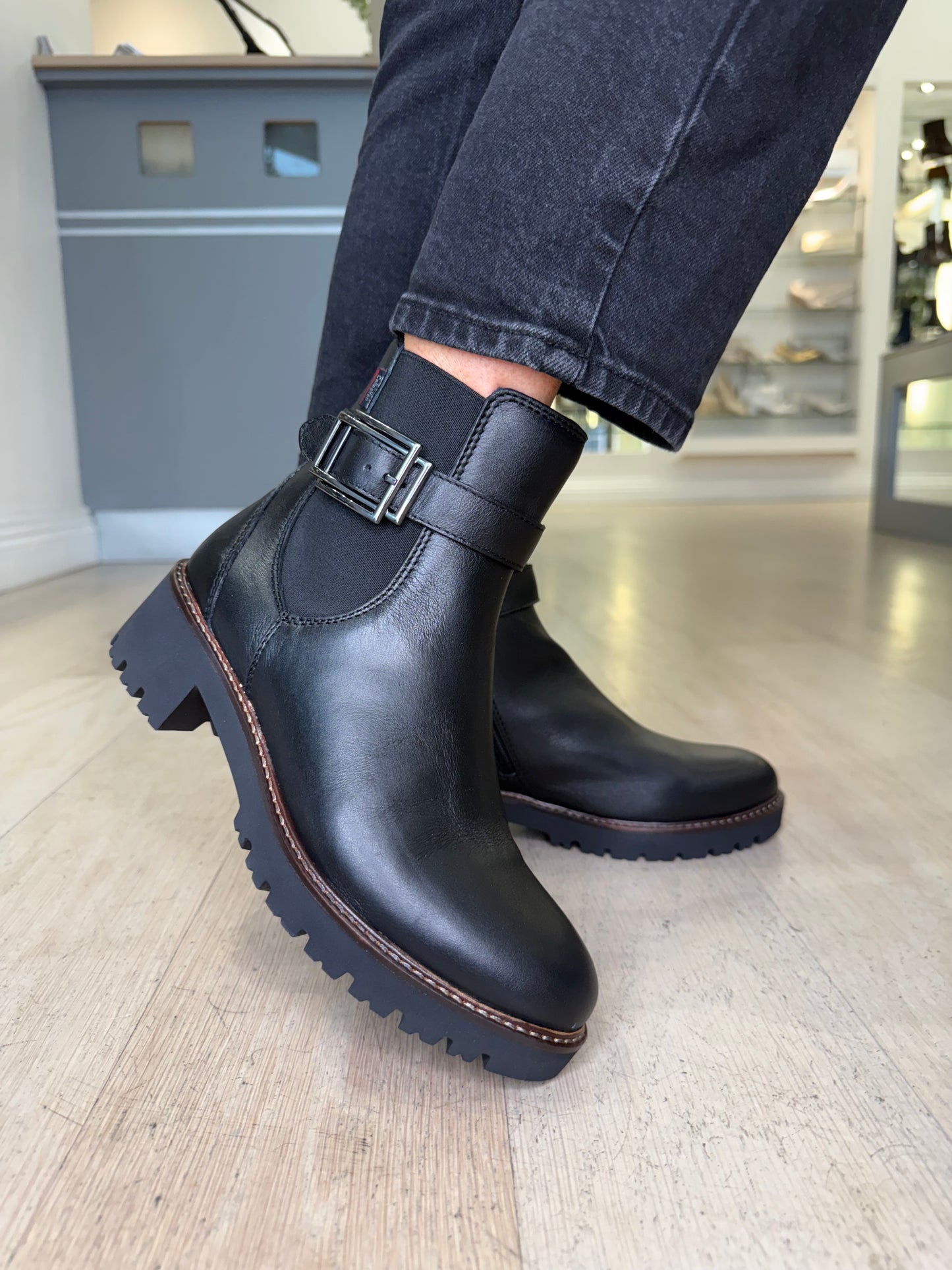 Callaghan - Black Nappa Leather Chelsea Style Boot
