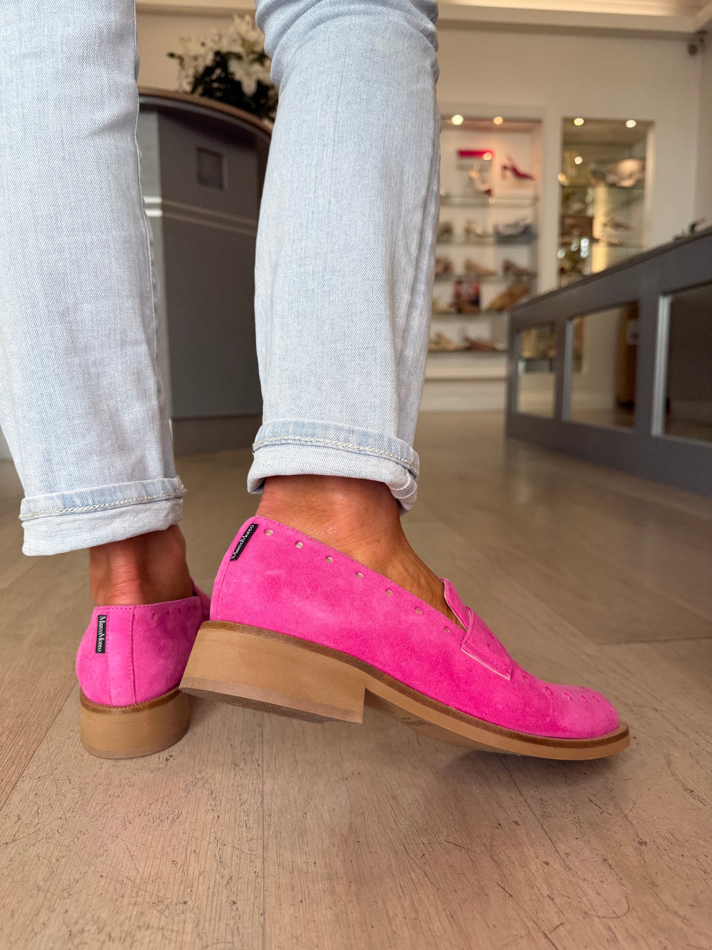 Marco Moreo - Hot Pink Suede Loafers