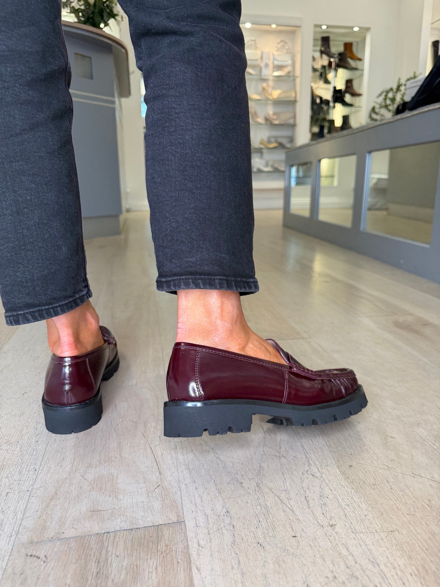 Unisa - Rich Wine Leather Slip On Loafer