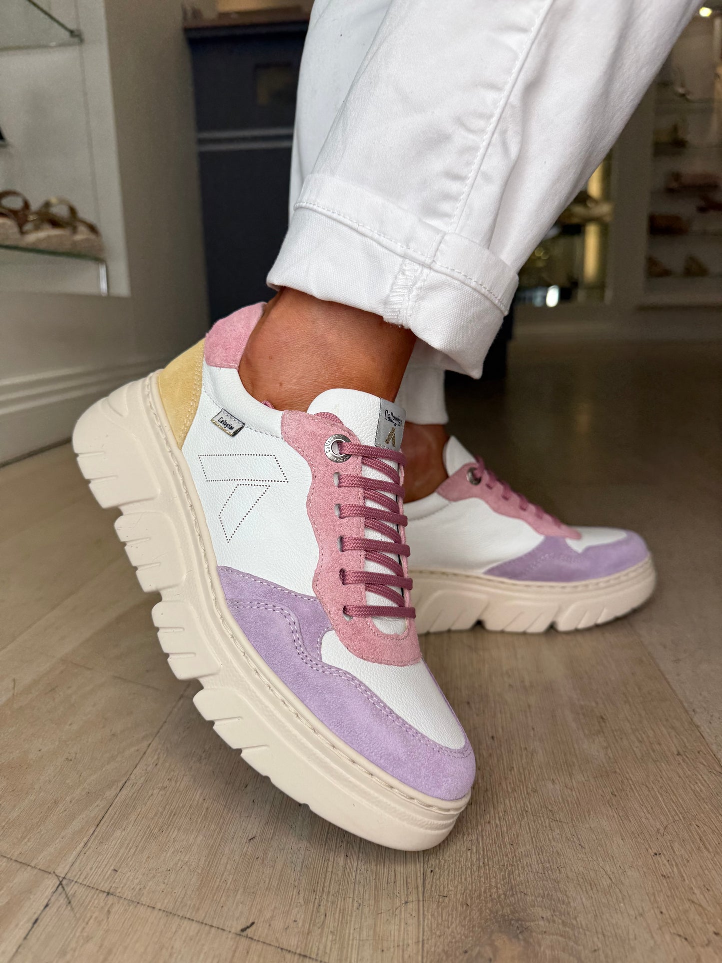 Callaghan - Leather & Suede Mix Multi Trainer
