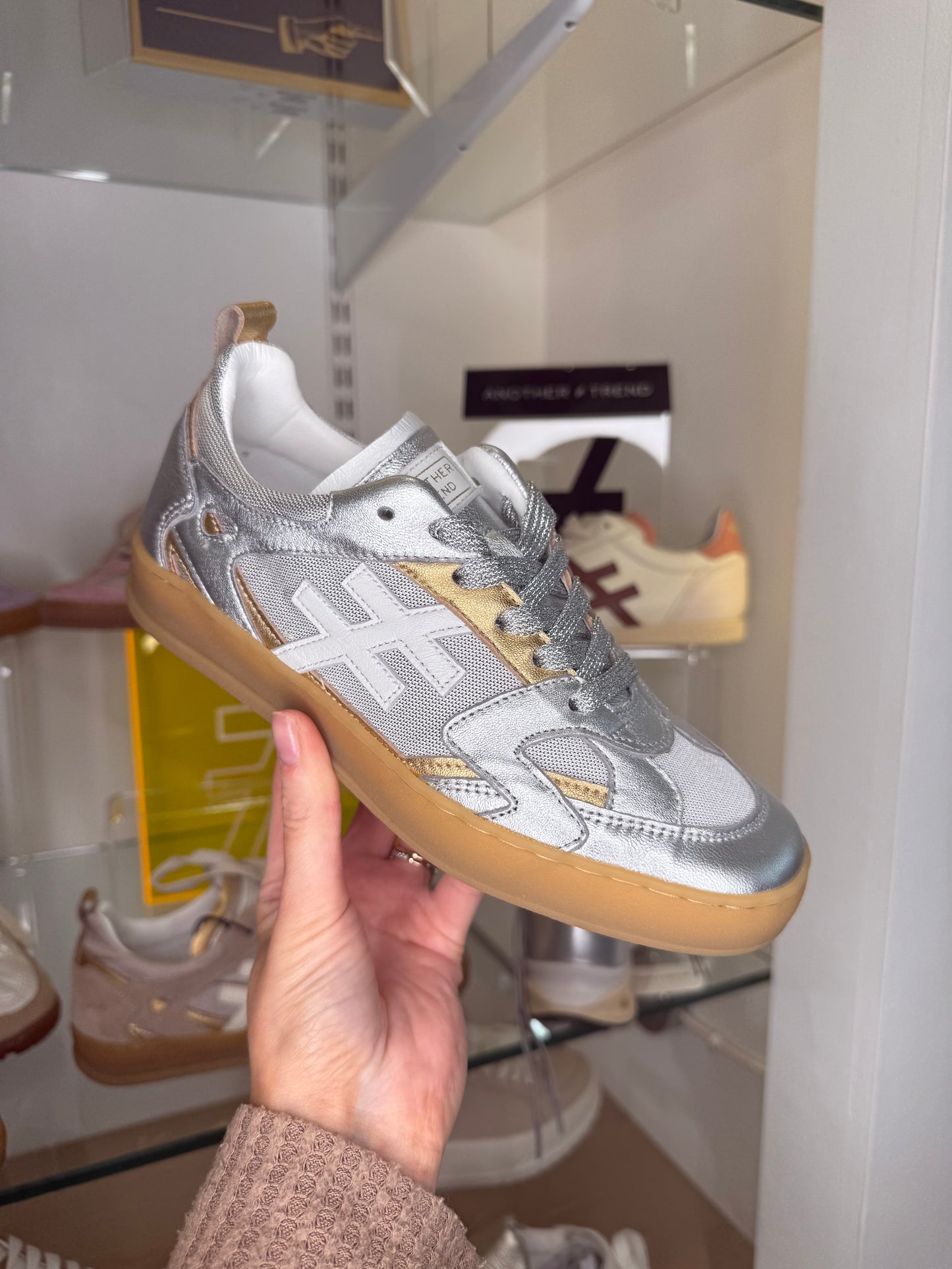 Another Trend - Multi Metallic Gold & Silver Mix Trainer