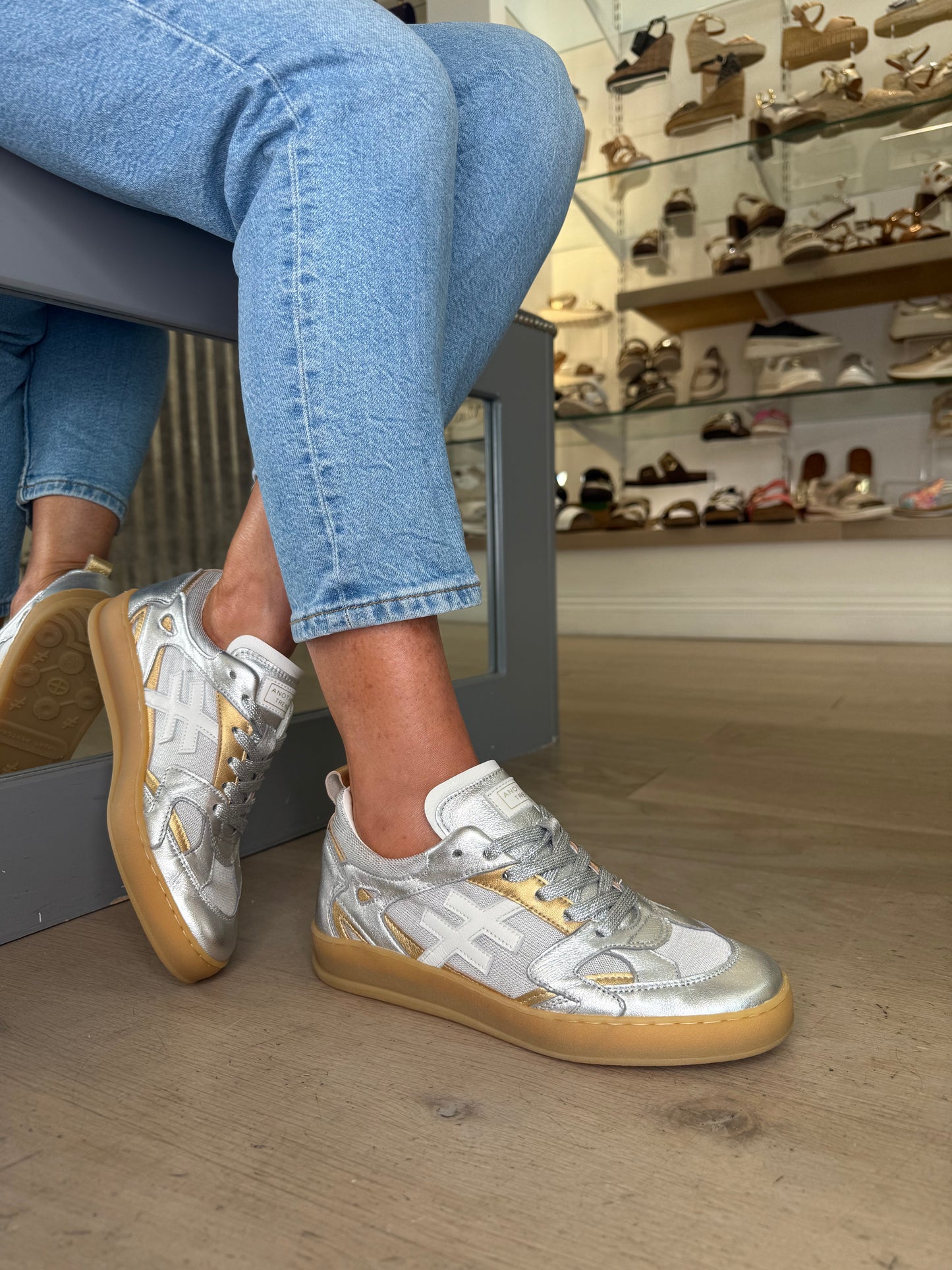 Another Trend - Multi Metallic Gold & Silver Mix Trainer