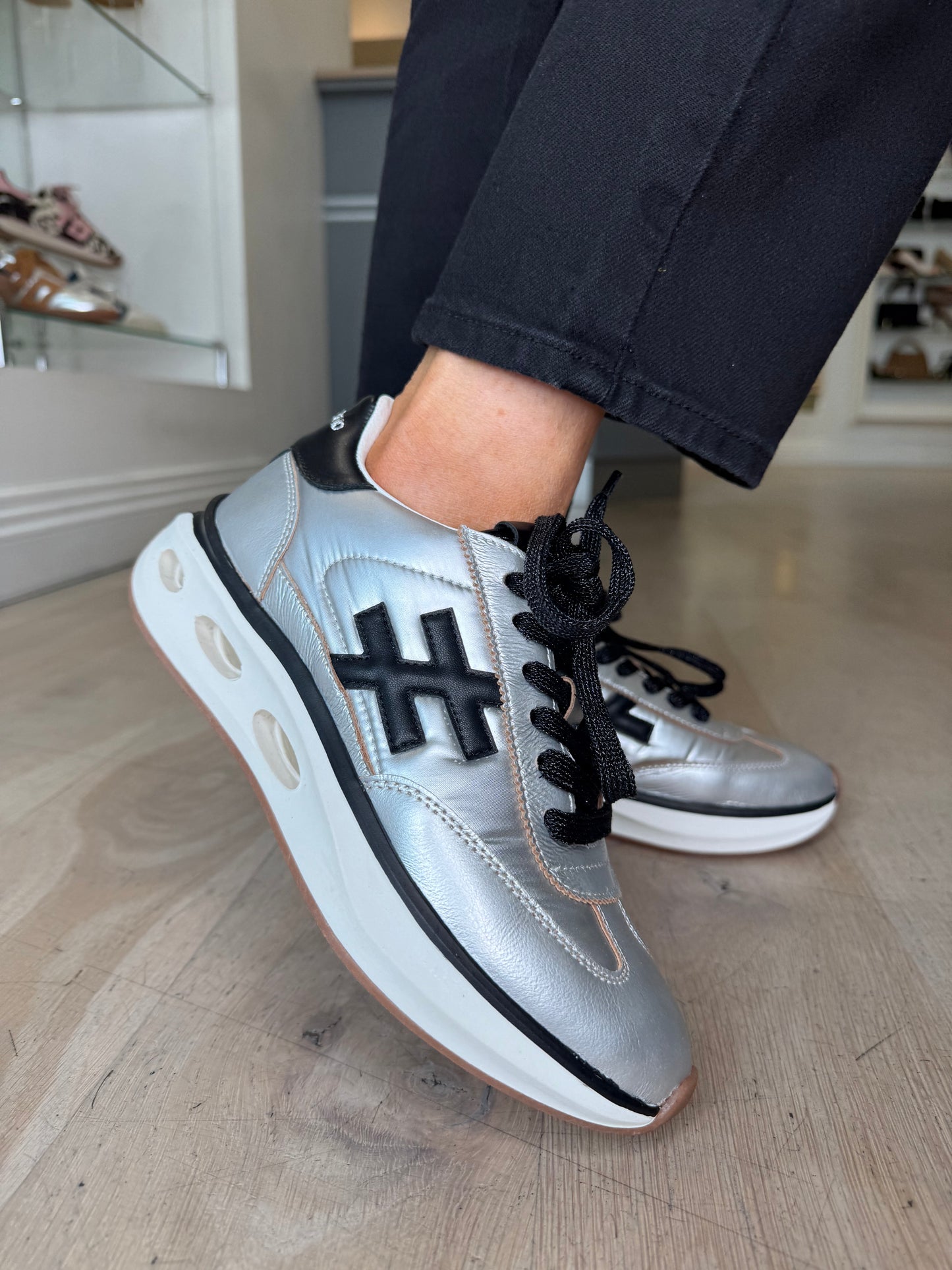 Another Trend - Silver Sporty Sole Trainer
