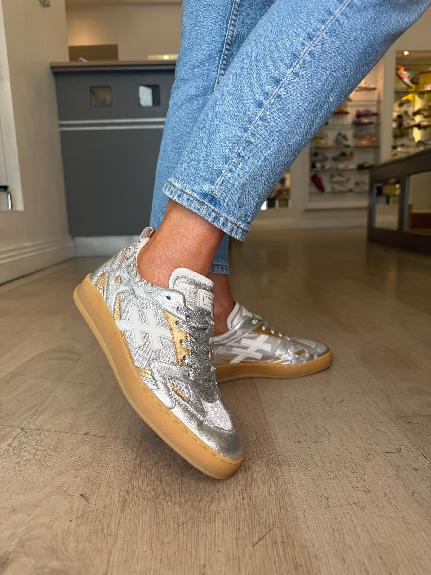 Another Trend - Multi Metallic Gold & Silver Mix Trainer