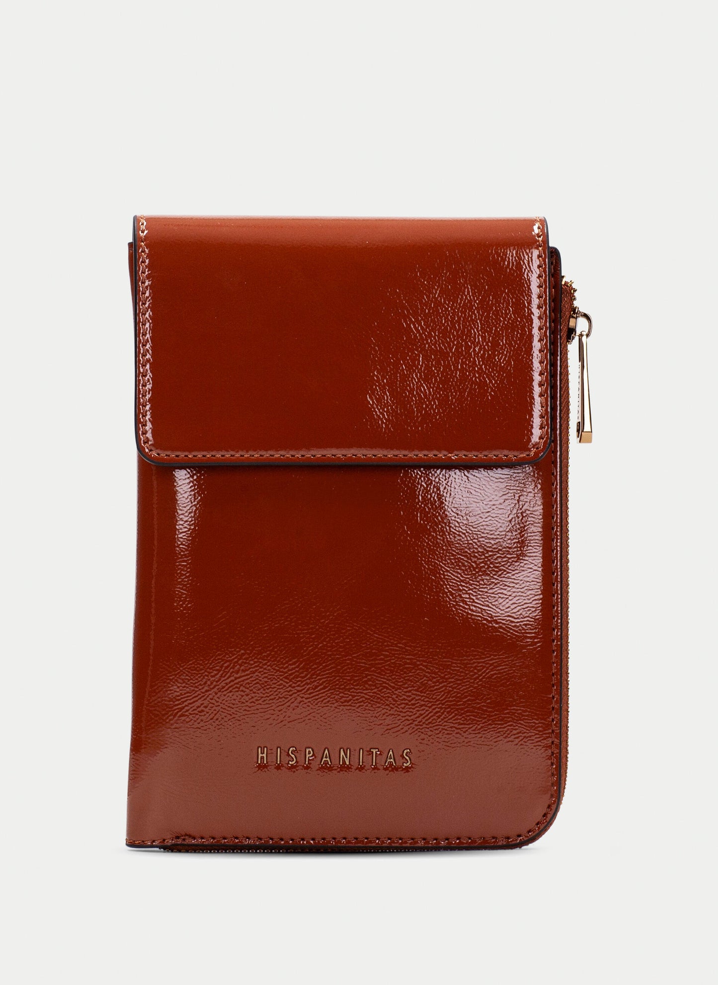 Hispanitas -Tan Mini Leather Crossbody Wallet