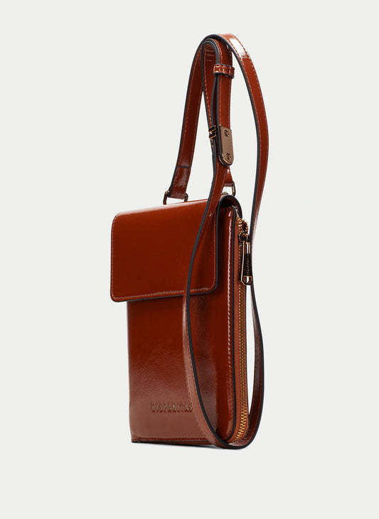 Hispanitas -Tan Mini Leather Crossbody Wallet