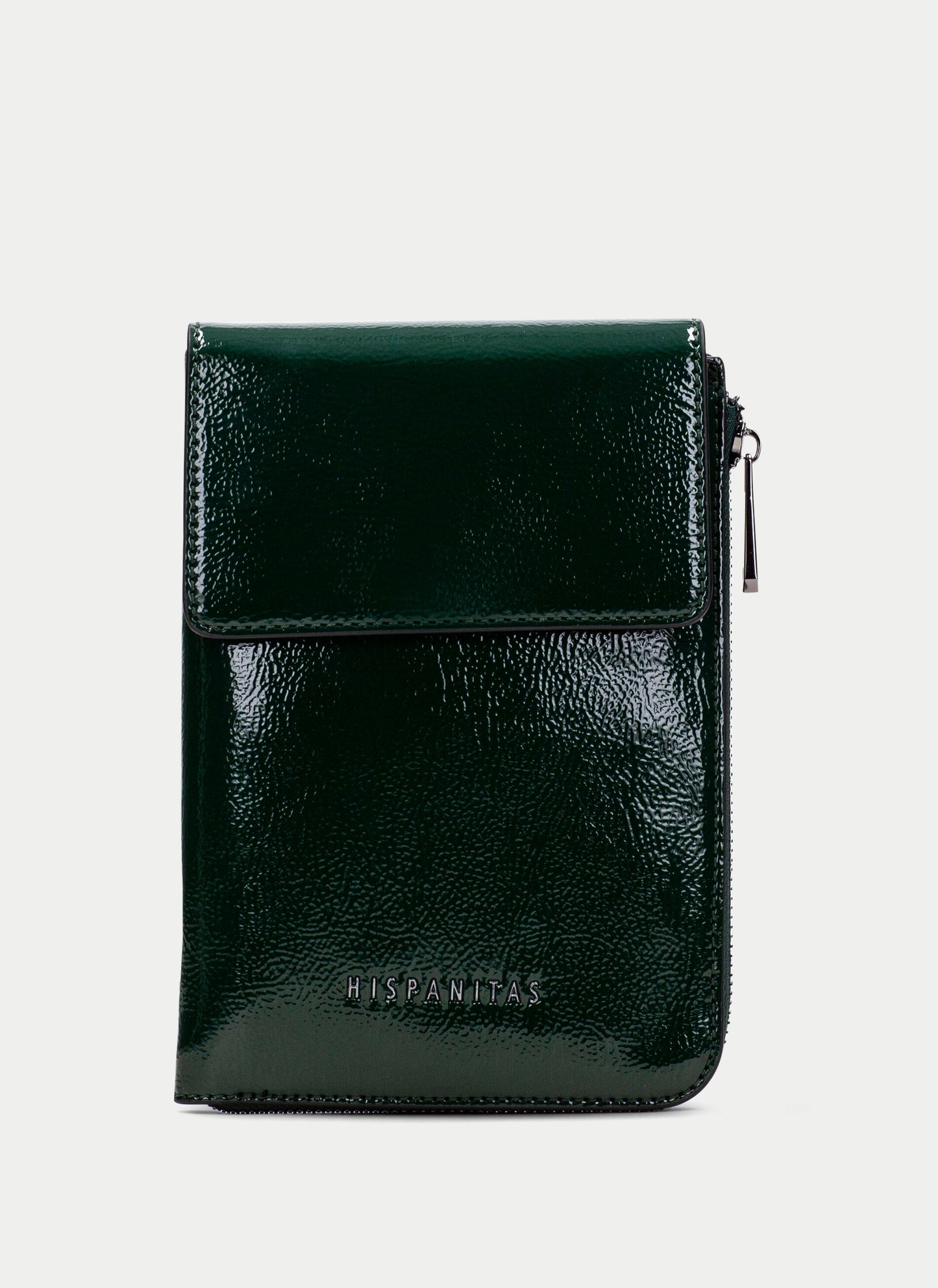 Hispanitas -Forest Green Mini Leather Crossbody Wallet