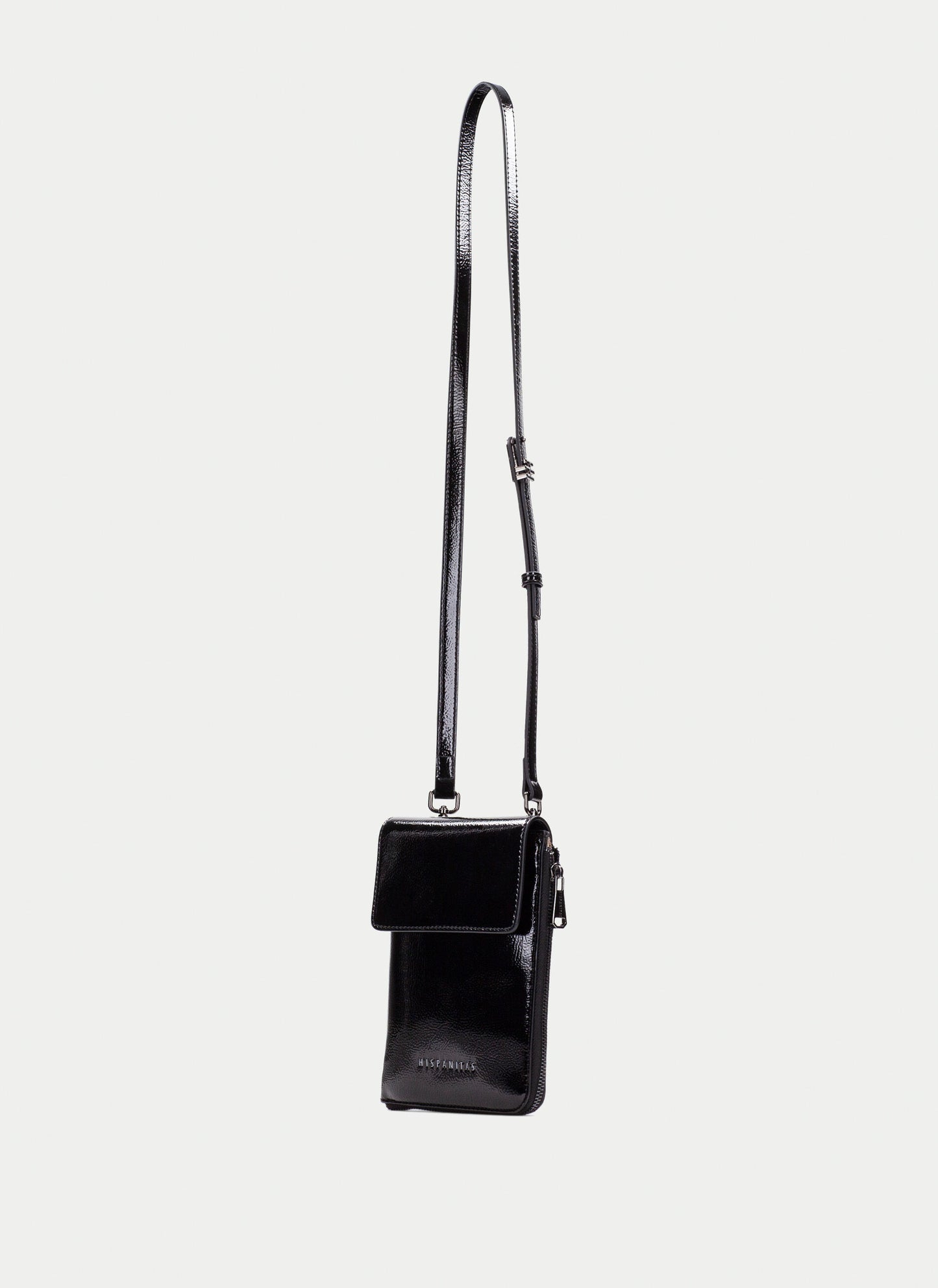 Hispanitas -Black Mini Leather Crossbody Wallet