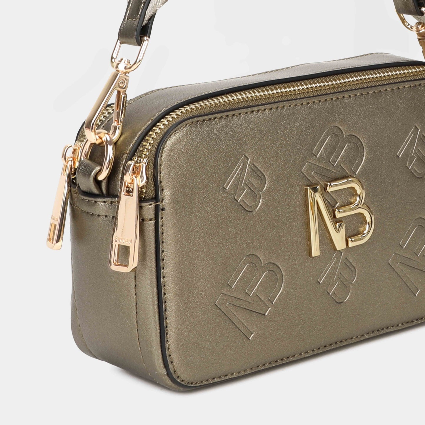 Binnari - Carmona Metallic Logo Square Crossover Bag