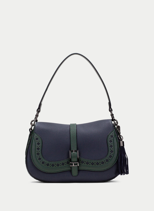 Hispanitas -  Bolsos Shoulder Bag - Navy/ Green