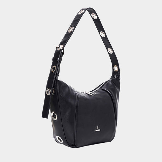 Binnari - Huelva Black Hobo Bag