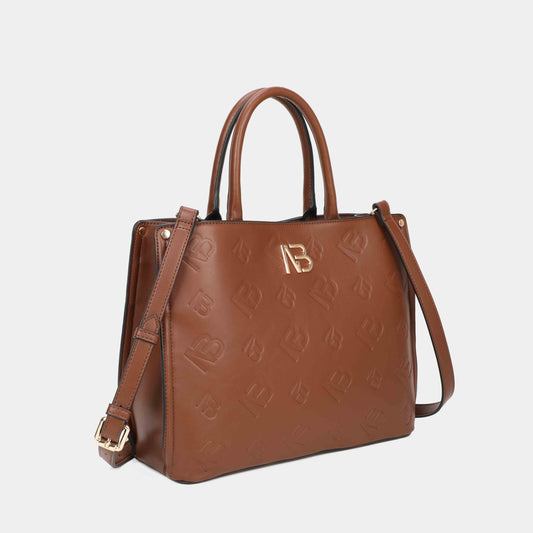 Binnari - Carmona Tan Logo Tote Bag