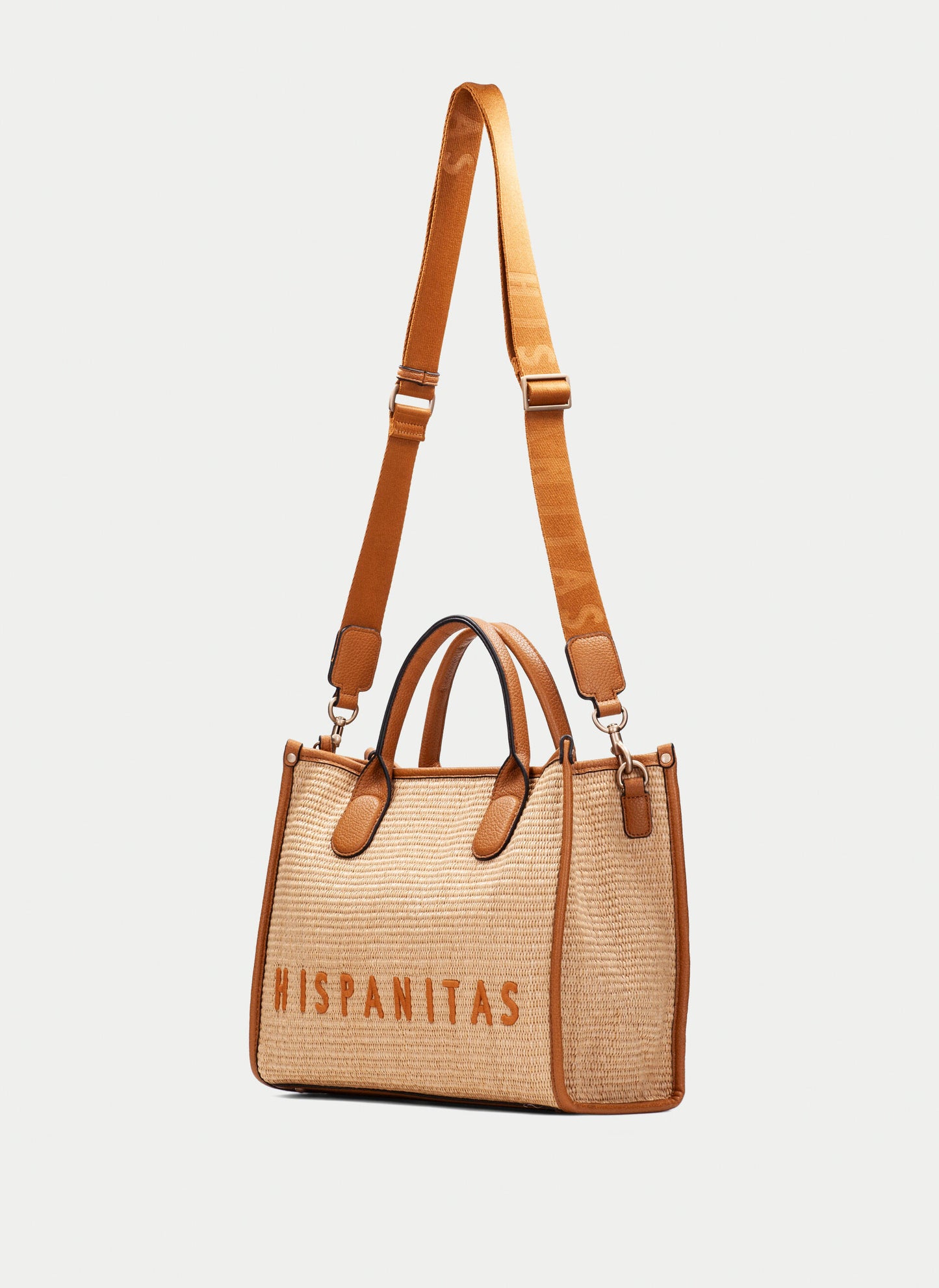 Hispanitas - Sand/Tan Raffia Large Tote Bag